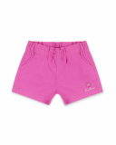 Shorts de sarja fúcsia para meninas Seashell