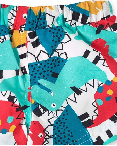 Bermuda de banho branca para menino Juicy