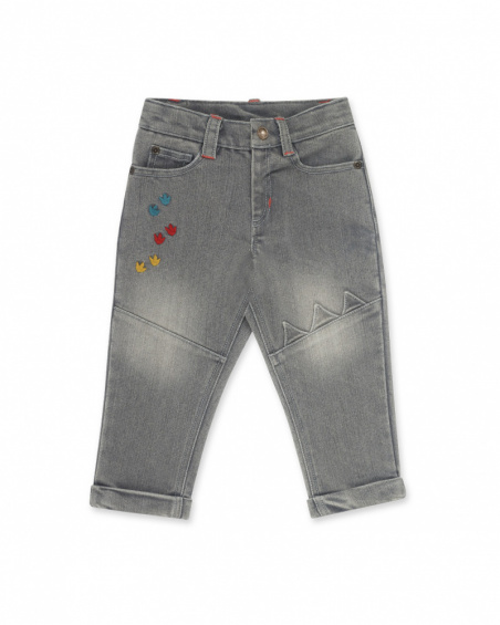 Calças compridas de ganga pretas para menino Juicy