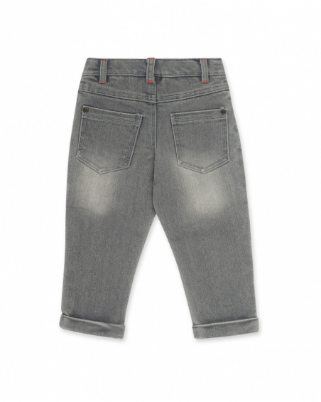 Calças compridas de ganga pretas para menino Juicy