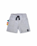 Bermudas de pelúcia cinza para meninos Juicy