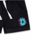 Bermudas pretas de malha para menino Juicy