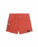 Short de sarja vermelho para menino Juicy