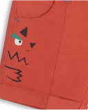 Short de sarja vermelho para menino Juicy