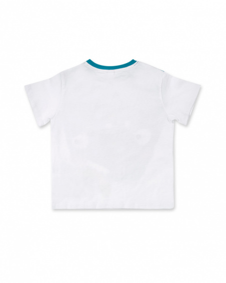 T-shirt Juicy Boy verde branca de malha