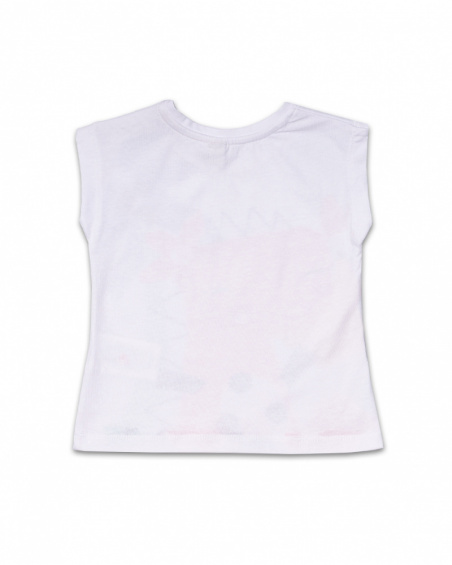 T-shirt branca de malha Juicy girl