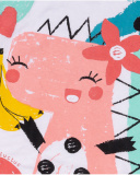 T-shirt branca de malha Juicy girl