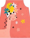 Vestido dinossauro malha vermelho para menina Juicy