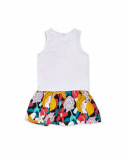 Juicy vestido de malha branco da menina