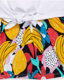 Juicy vestido de malha branco da menina