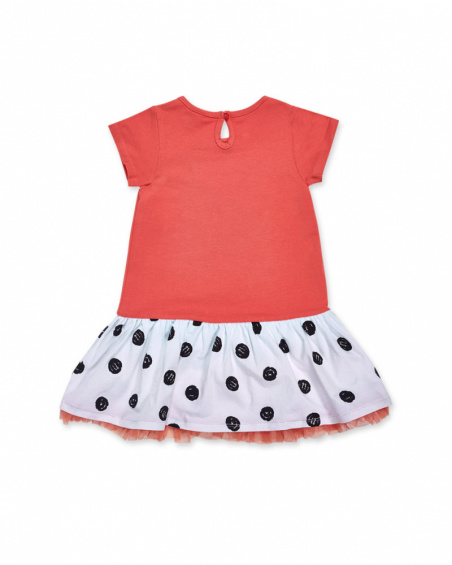 Vestido vermelho de malha para menina Juicy