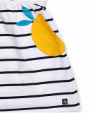 Juicy Vestido feminino de malha com estampa listrada