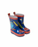 Botas de água azul para férias de menino