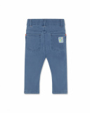 Calças compridas de malha azul para menino Férias