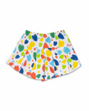 Calção de malha branco para menina Holidays