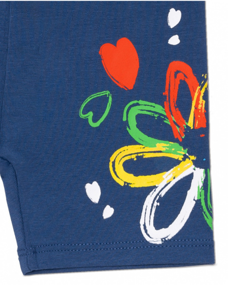 Conjunto de tricô branco azul para festa de menina