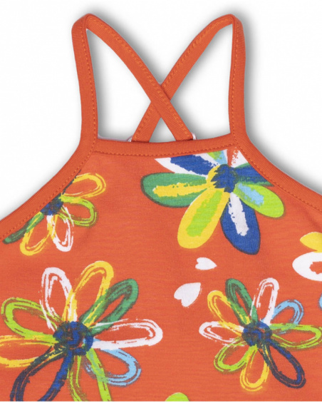 Vestido de tricô vermelho para menina Férias