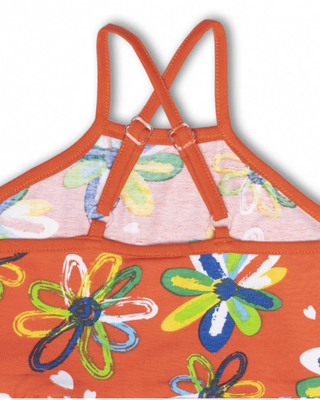 Vestido de tricô vermelho para menina Férias