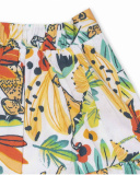 Saia popeline estampada menina Tropic Feelings
