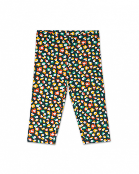 Legging de tricô com estampa de pirata para menina Tropic
