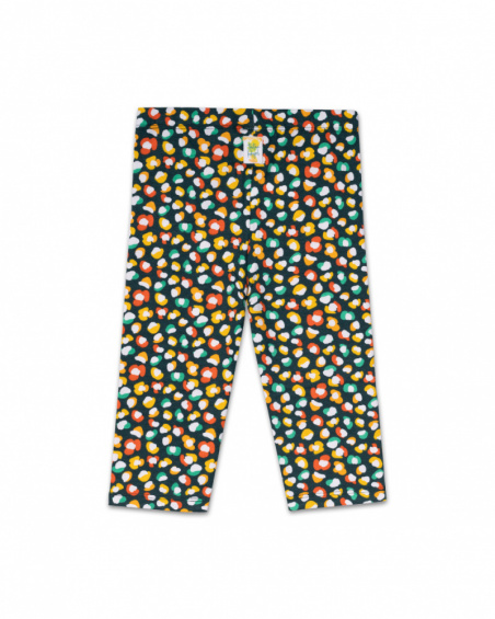 Legging de tricô com estampa de pirata para menina Tropic