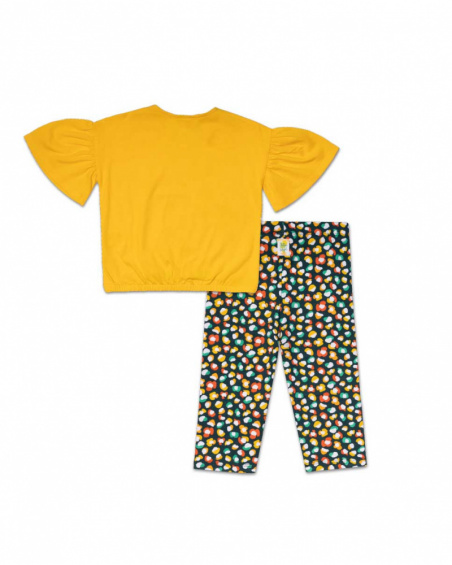 Conjunto tricô amarelo para menina Tropic Feelings