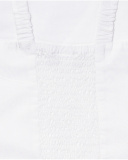 Top branco liso para menina Tropic Feelings