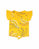 T-shirt em malha amarela para menina Tropic Feelings