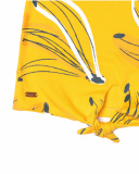 T-shirt em malha amarela para menina Tropic Feelings