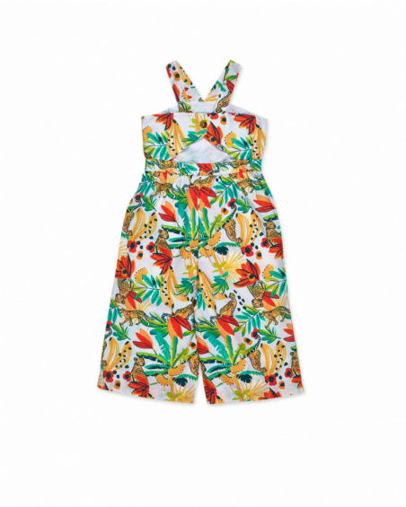 Macacão popeline estampado para menina Tropic Feelings