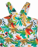 Macacão popeline estampado para menina Tropic Feelings