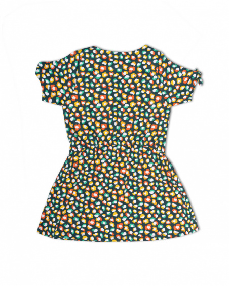 Vestido de malha verde para menina Tropic Feelings