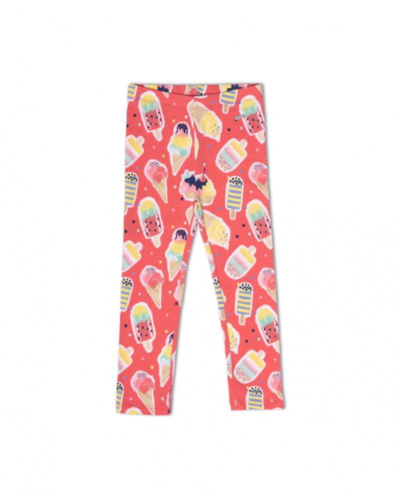 Leggings de malha vermelha de menina Really Sweet