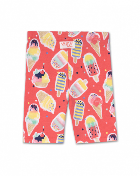 Legging de ciclismo red dot para menina Really Sweet