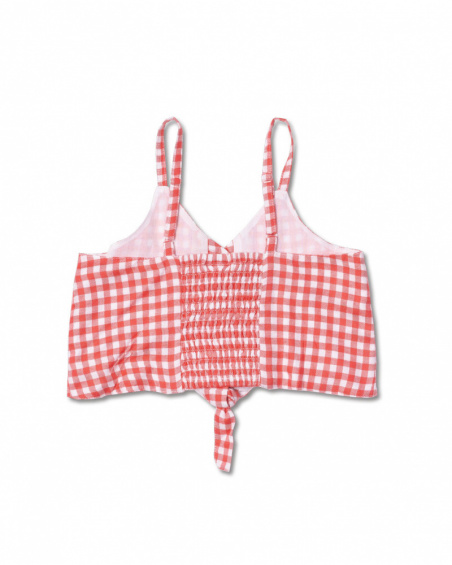 Top plano de guingão para menina Really Sweet