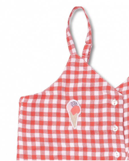 Top plano de guingão para menina Really Sweet