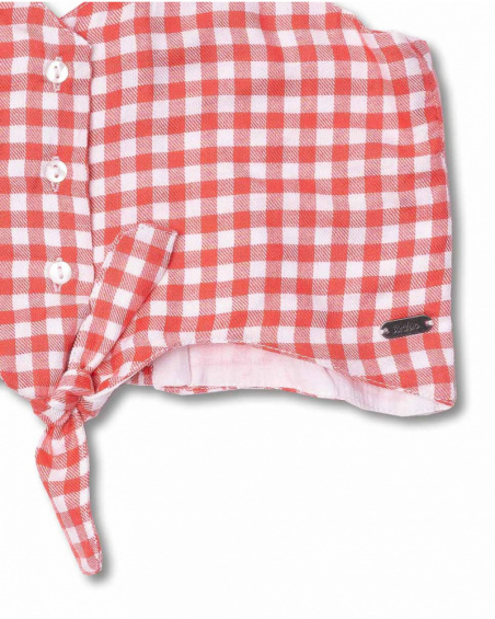 Top plano de guingão para menina Really Sweet