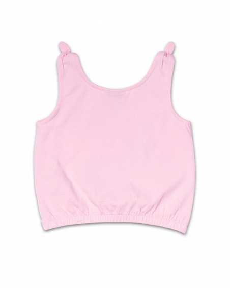 Blusa de malha rosa para menina Really Sweet