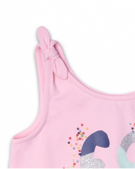 Blusa de malha rosa para menina Really Sweet