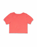 Top curto em malha vermelha para menina Really Sweet