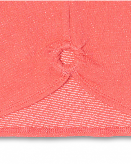 Top curto em malha vermelha para menina Really Sweet