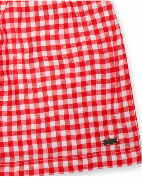 Vestido de popeline guingão para menina Really Sweet