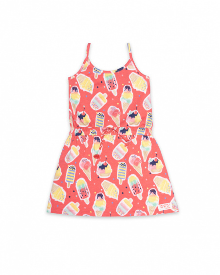 Vestido de malha vermelho para menina Really Sweet