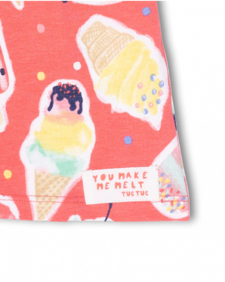 Vestido de malha vermelho para menina Really Sweet