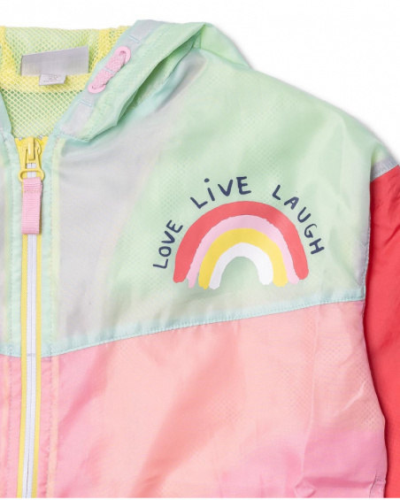 Jaqueta de menina verde rosa vermelha Really Sweet