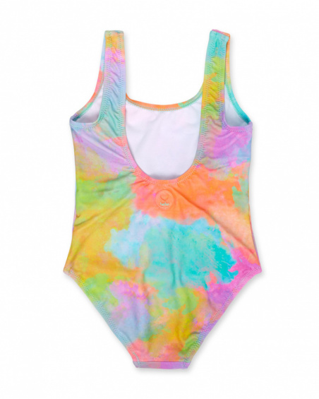 Fato de banho tie-dye de menina de Malibu