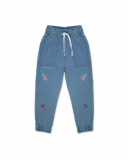 Calças compridas de ganga azul para menina Malibu