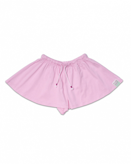 Calções roxos de malha para menina Malibu