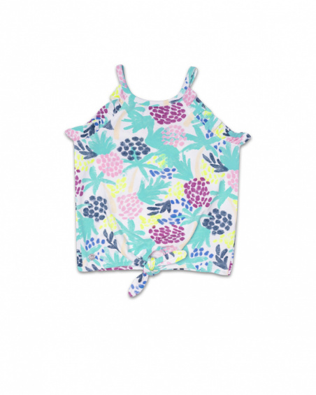 Malibu t-shirt de jérsei estampado para menina