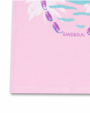 T-shirt de malha rosa para menina Malibu